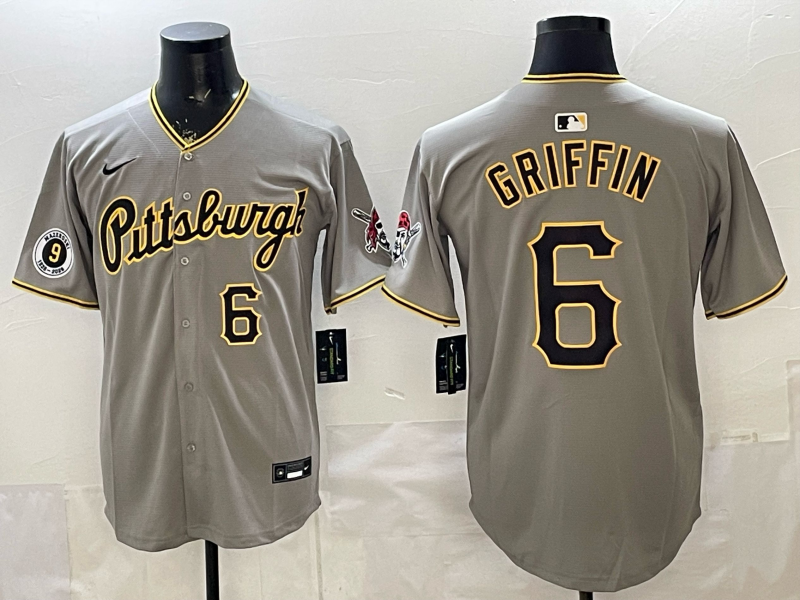 Men Pittsburgh Pirates #6 Griffin grey Game 2026 Nike MLB Jersey 0401001